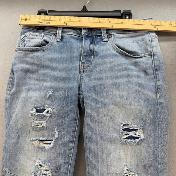 Buckle Black Jeans Women's 24 (0) Light Blue Moto Ankle Skinny Preppy Grunge - Picture 10 of 14